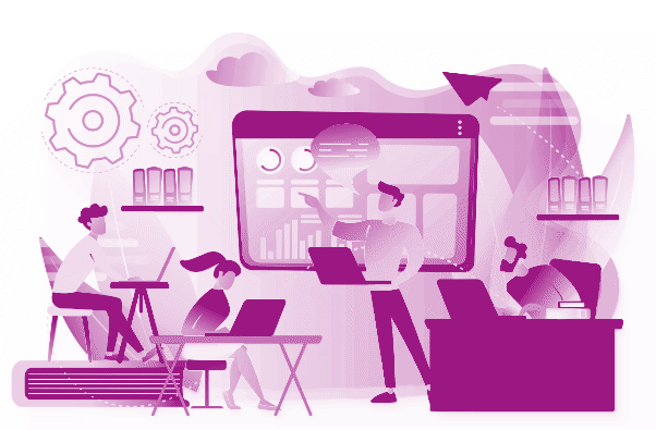 Image illustrant l'accompagnement et le suivi d'une formation digitalisée.